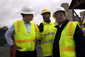 Construction on the Dulles Corridor Metrorail Project at Tyson’s Corner.